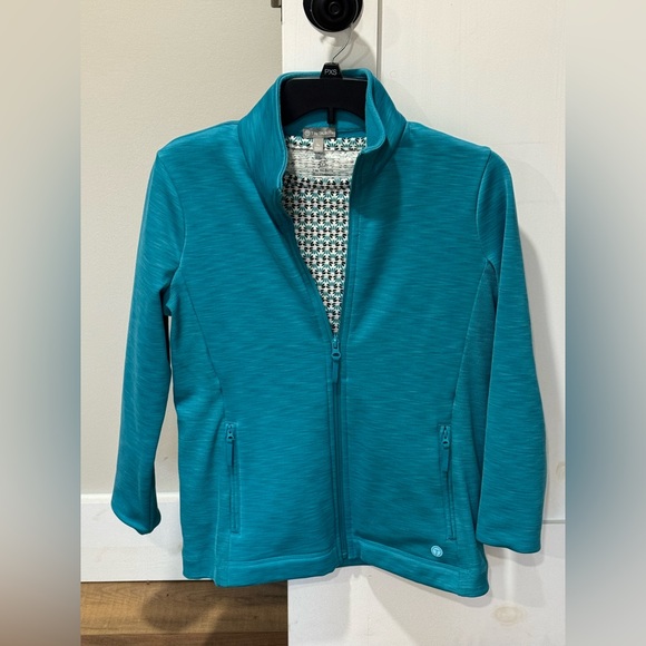 Talbots Turquoise Jacket and Houndstooth Sweater - Picture 8 of 8